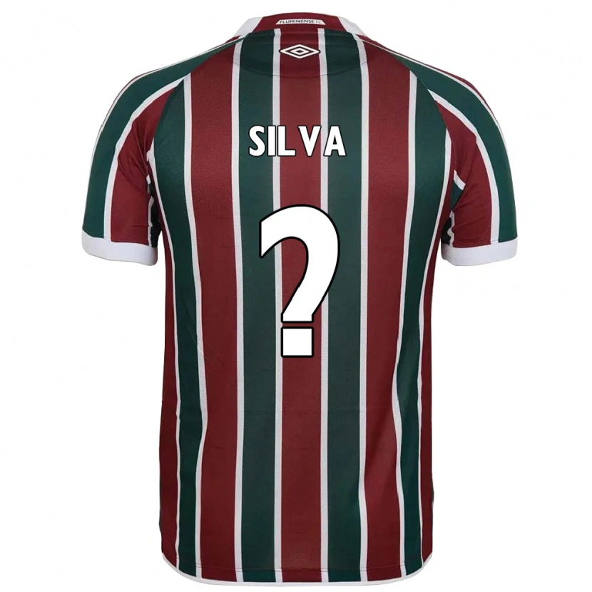 Danxen Niño Camiseta Natan Silva #0 Verde Granate Blanco 1ª Equipación 2025/26 La Camisa