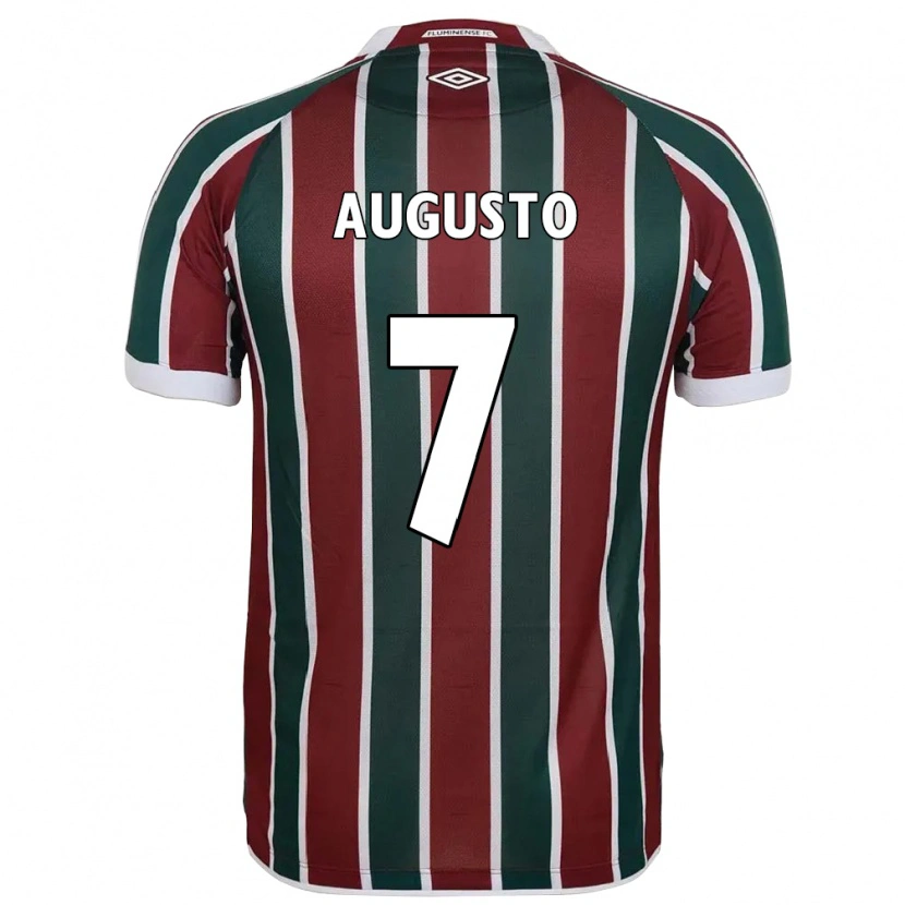 Danxen Niño Camiseta Renato Augusto #7 Blanco Verde Granate 1ª Equipación 2025/26 La Camisa