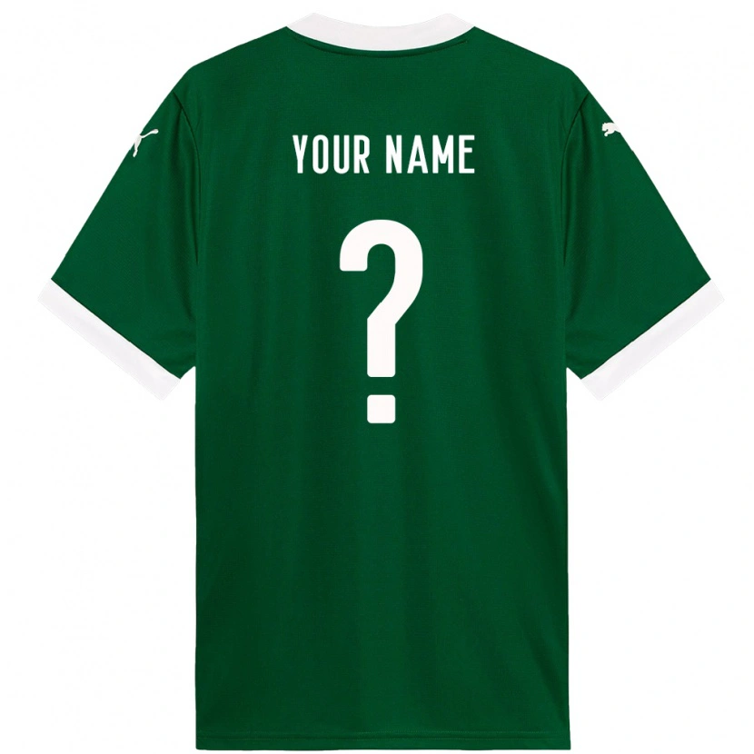 Danxen Niño Camiseta Su Nombre #0 Blanco Verde 1ª Equipación 2025/26 La Camisa