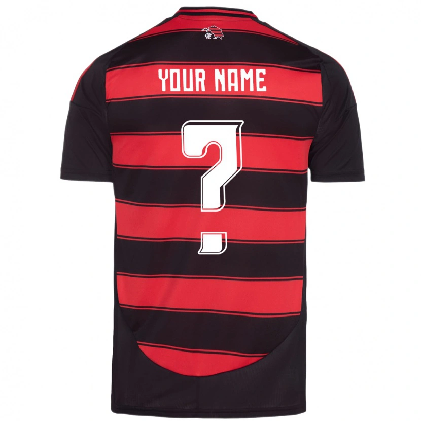Danxen Niño Camiseta Su Nombre #0 Blanco Rojo 1ª Equipación 2025/26 La Camisa