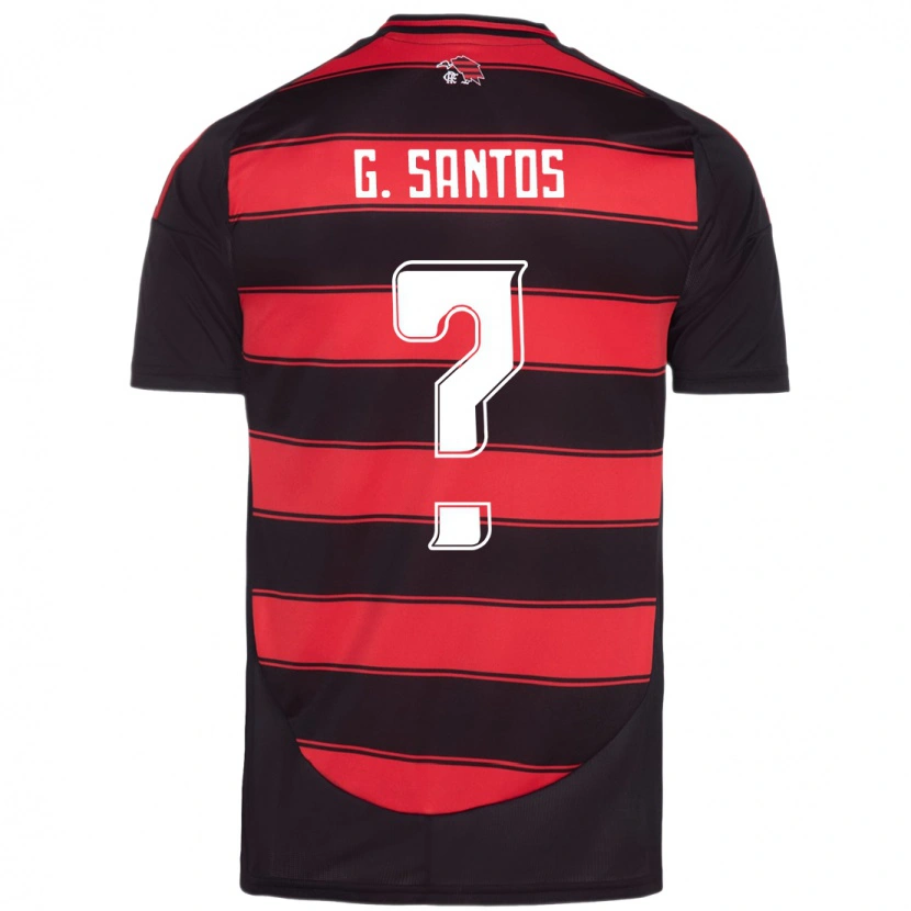 Danxen Niño Camiseta Guilherme Santos #0 Blanco Rojo 1ª Equipación 2025/26 La Camisa