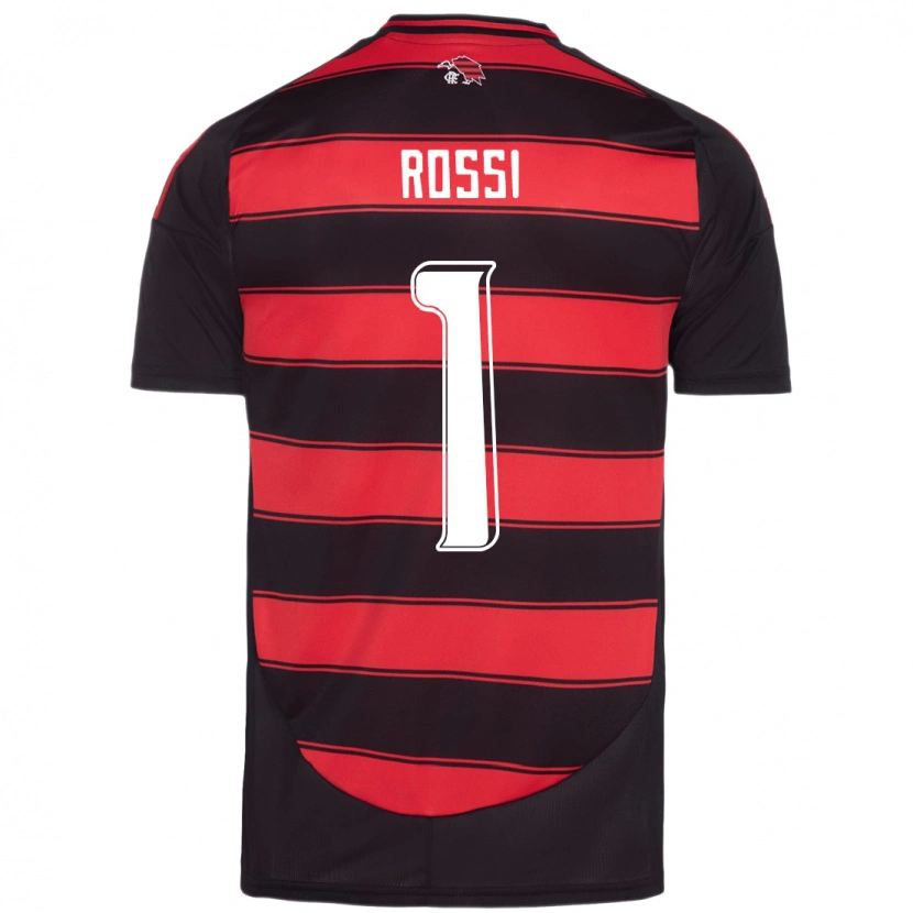 Danxen Niño Camiseta Agustín Rossi #1 Blanco Rojo 1ª Equipación 2025/26 La Camisa