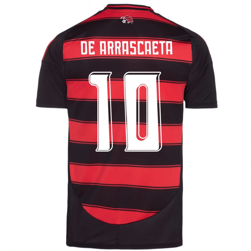 Danxen Niño Camiseta Giorgian De Arrascaeta #10 Blanco Rojo 1ª Equipación 2025/26 La Camisa