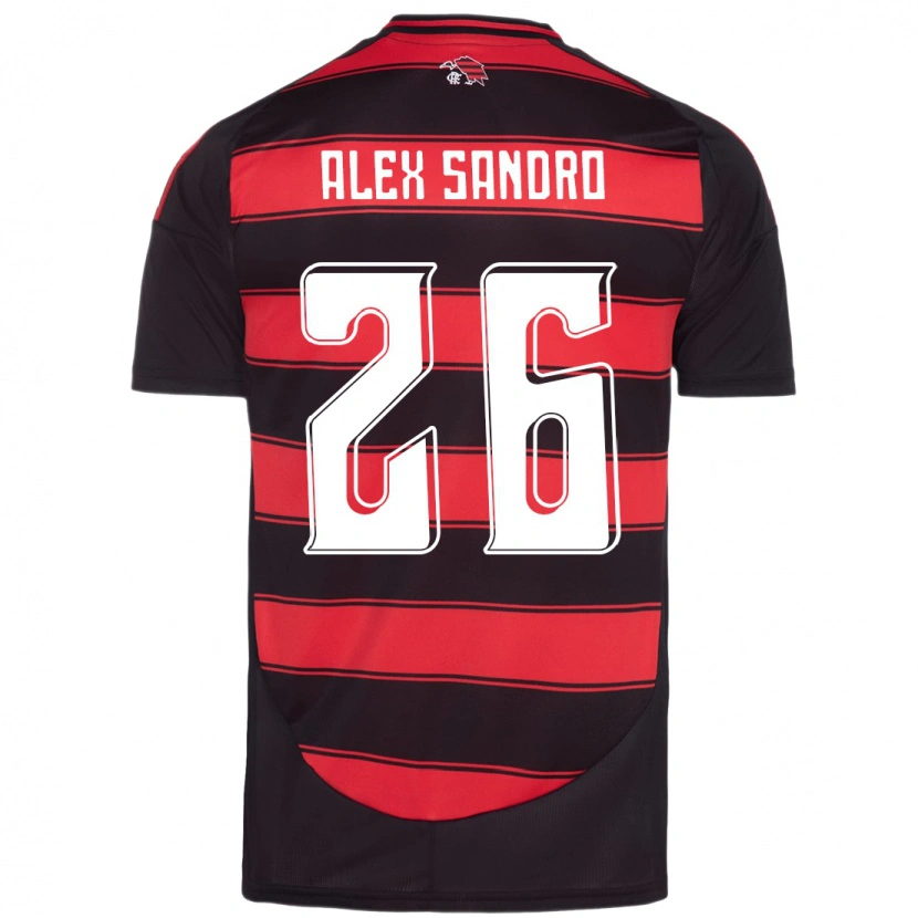 Danxen Niño Camiseta Alex Sandro #26 Blanco Rojo 1ª Equipación 2025/26 La Camisa