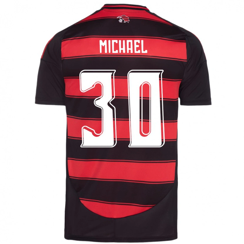 Danxen Niño Camiseta Michael #30 Blanco Rojo 1ª Equipación 2025/26 La Camisa