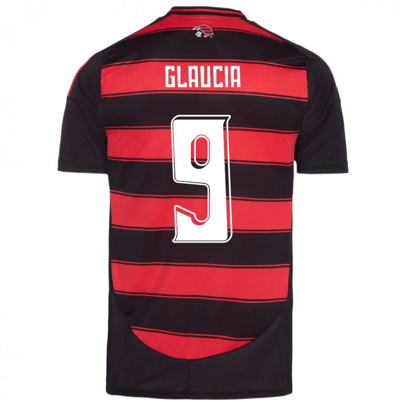 Danxen Niño Camiseta Glaucia #9 Blanco Rojo 1ª Equipación 2025/26 La Camisa