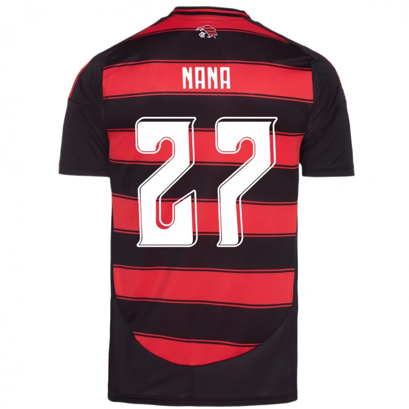 Danxen Niño Camiseta Naná #27 Blanco Rojo 1ª Equipación 2025/26 La Camisa