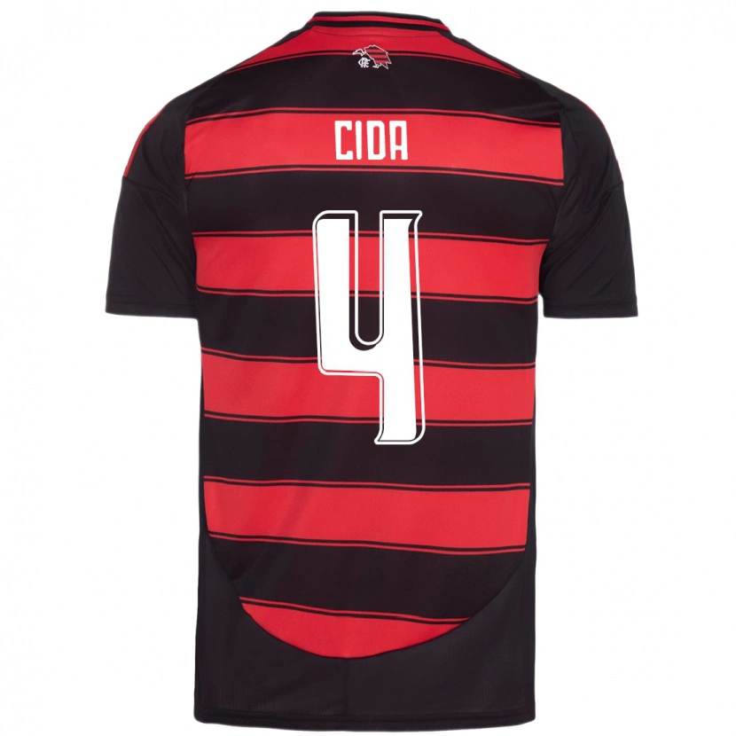 Danxen Niño Camiseta Cida #4 Blanco Rojo 1ª Equipación 2025/26 La Camisa