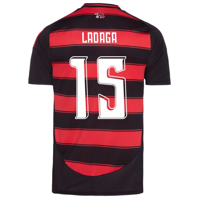 Danxen Niño Camiseta Carol Ladaga #15 Blanco Rojo 1ª Equipación 2025/26 La Camisa