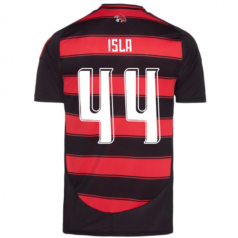 Danxen Niño Camiseta Mauricio Isla #44 Blanco Rojo 1ª Equipación 2025/26 La Camisa