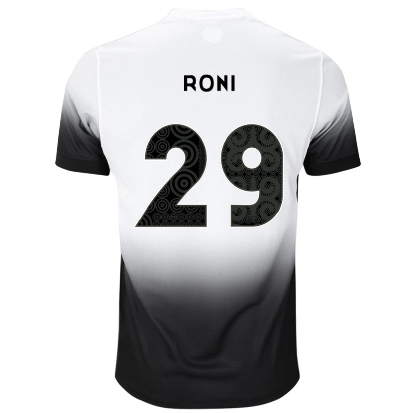 Danxen Niño Camiseta Roni #29 Negro Blanco 1ª Equipación 2025/26 La Camisa