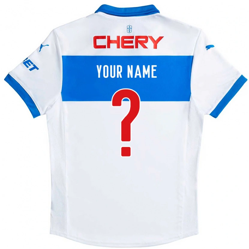 Danxen Niño Camiseta Su Nombre #0 Azul Real Blanco 1ª Equipación 2025/26 La Camisa