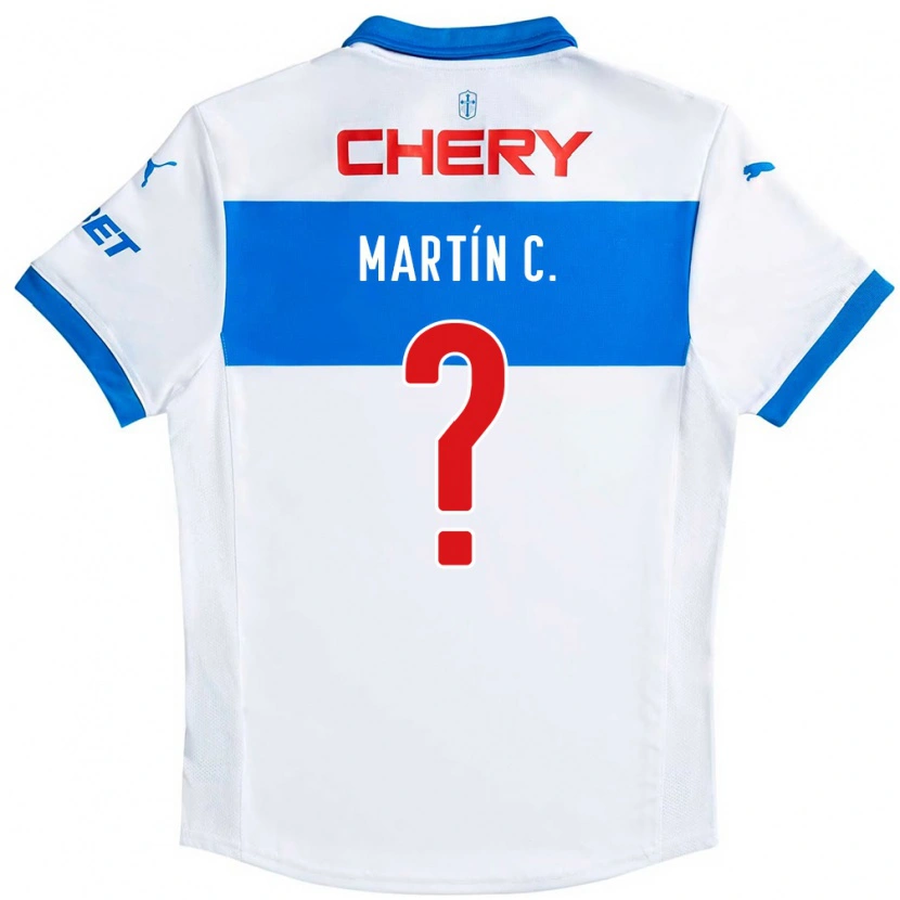 Danxen Niño Camiseta Martín Contreras #0 Azul Real Blanco 1ª Equipación 2025/26 La Camisa