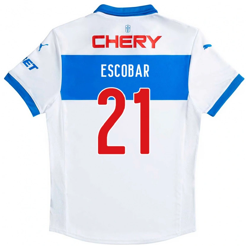 Danxen Niño Camiseta Dylan Escobar #21 Azul Real Blanco 1ª Equipación 2025/26 La Camisa