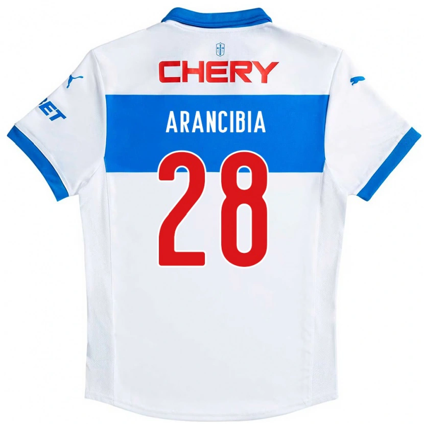 Danxen Niño Camiseta Francisco Arancibia #28 Azul Real Blanco 1ª Equipación 2025/26 La Camisa