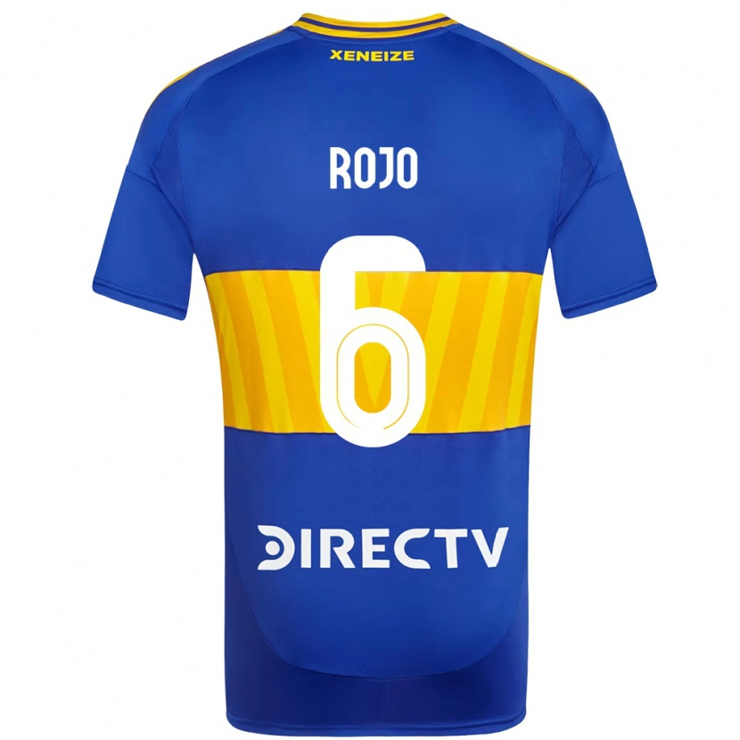 Danxen Niño Camiseta Marcos Rojo #6 Azul Real Amarillo 1ª Equipación 2025/26 La Camisa