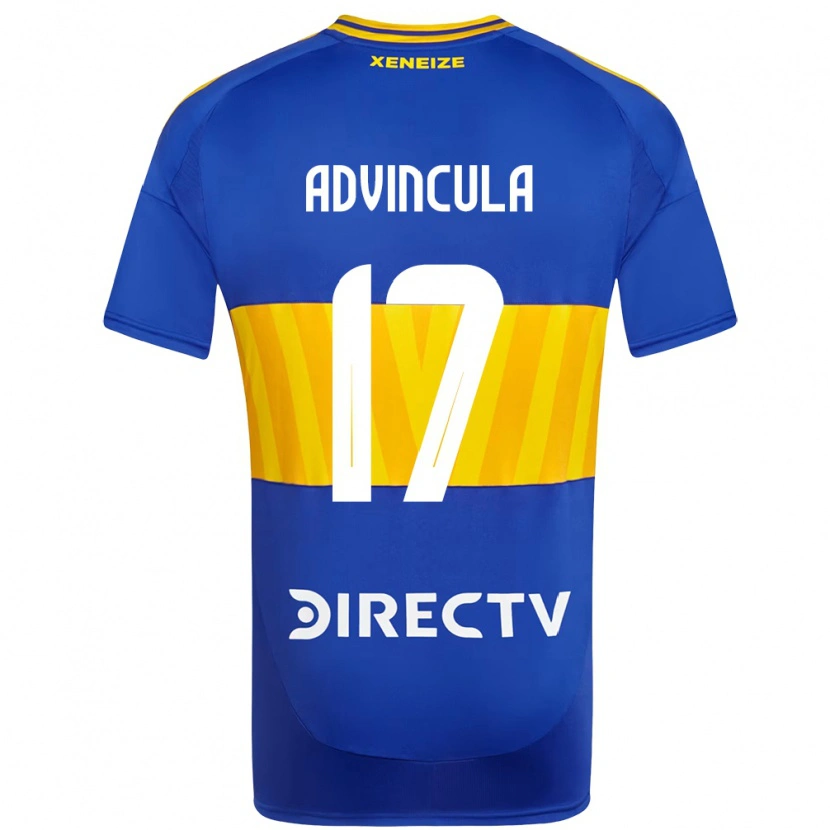 Danxen Niño Camiseta Luis Advíncula #17 Azul Real Amarillo 1ª Equipación 2025/26 La Camisa