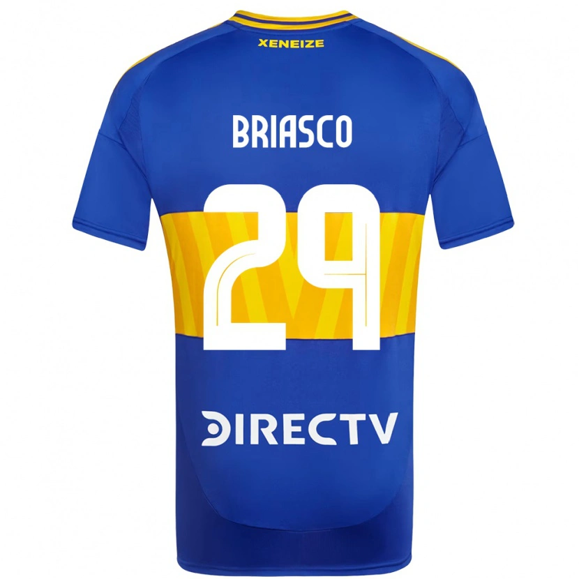 Danxen Niño Camiseta Norberto Briasco #29 Azul Real Amarillo 1ª Equipación 2025/26 La Camisa