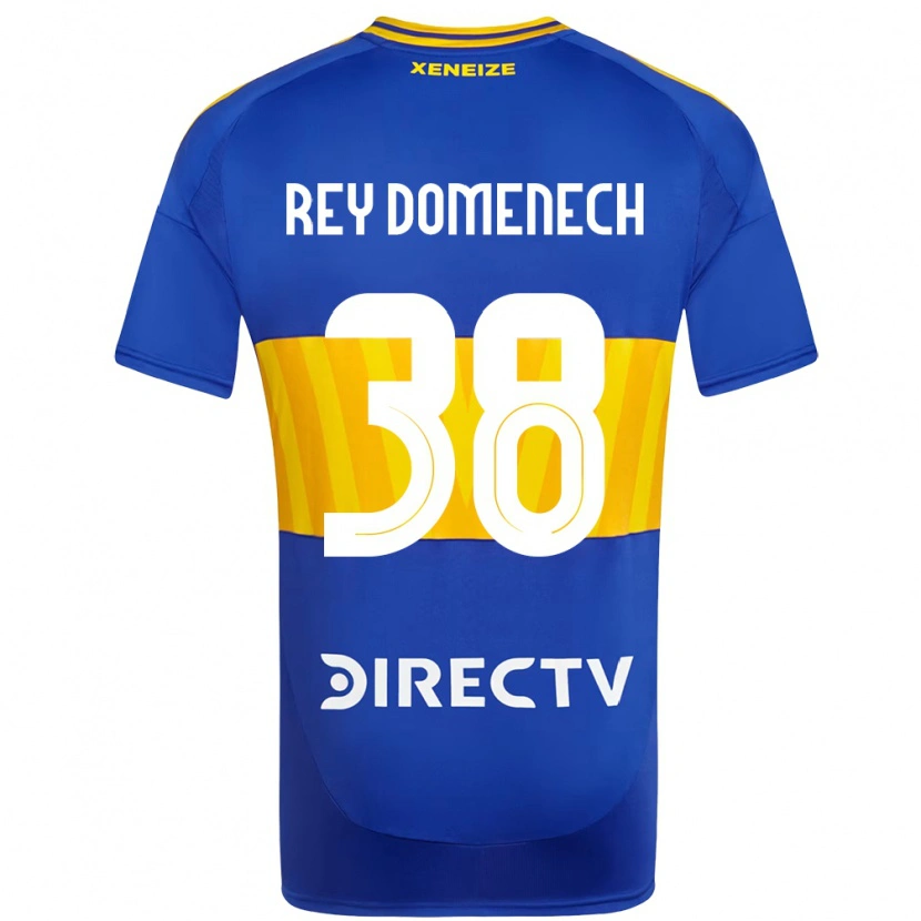 Danxen Niño Camiseta Camilo Rey Domenech #38 Azul Real Amarillo 1ª Equipación 2025/26 La Camisa