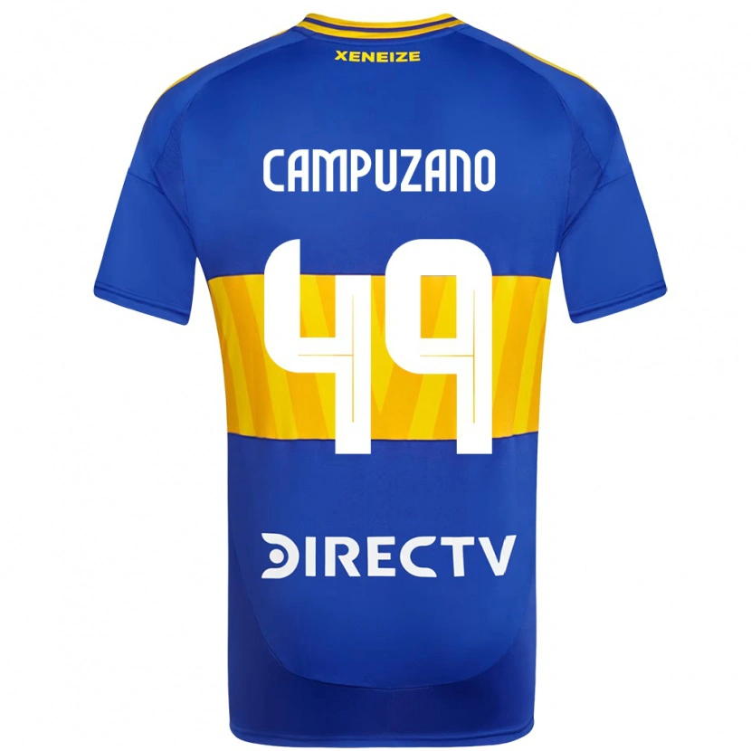 Danxen Niño Camiseta Jorman Campuzano #49 Azul Real Amarillo 1ª Equipación 2025/26 La Camisa