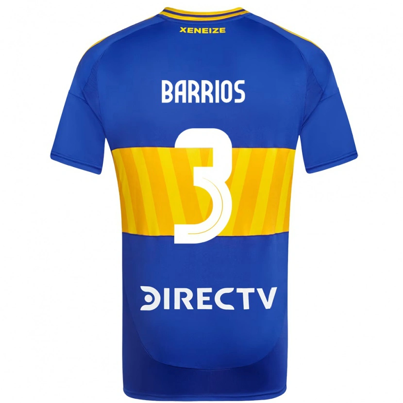 Danxen Niño Camiseta Gabriela Barrios #3 Azul Real Amarillo 1ª Equipación 2025/26 La Camisa