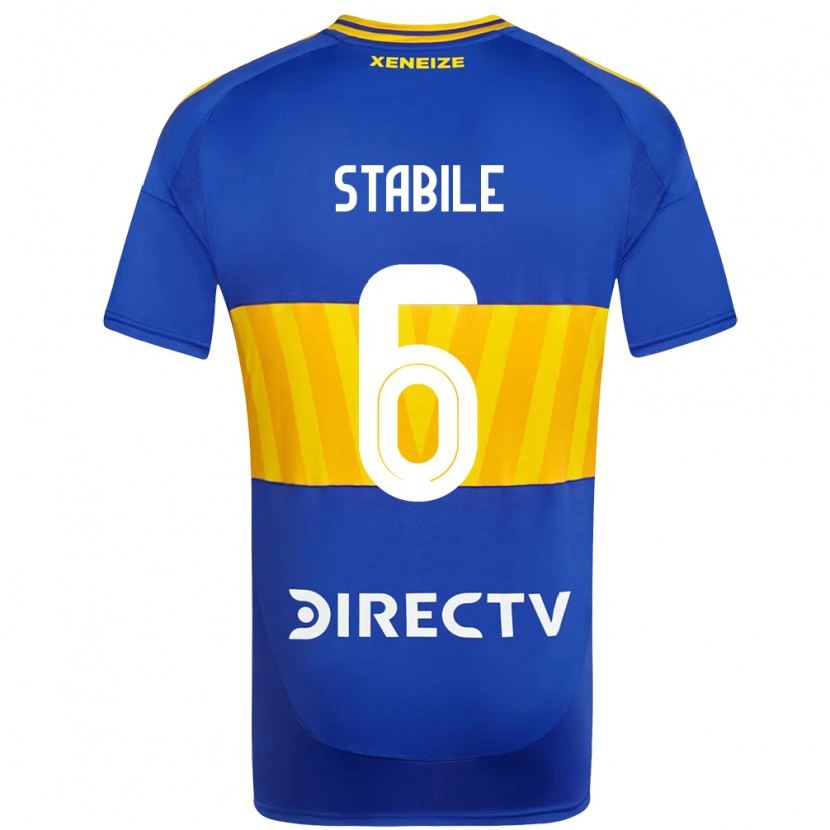 Danxen Niño Camiseta Eliana Stábile #6 Azul Real Amarillo 1ª Equipación 2025/26 La Camisa