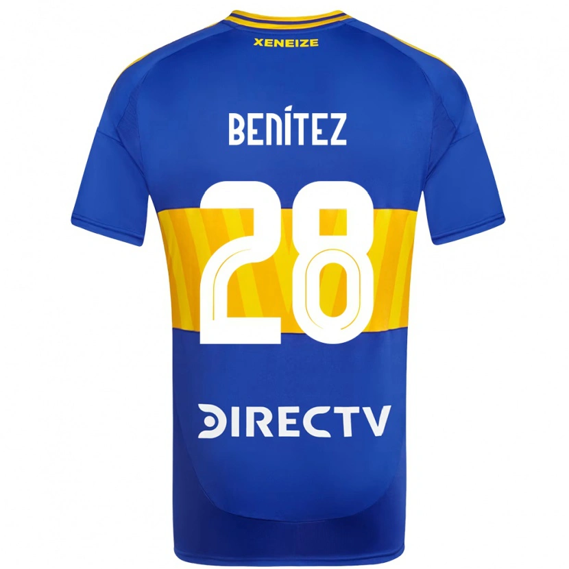 Danxen Niño Camiseta Yazmín Benítez #28 Azul Real Amarillo 1ª Equipación 2025/26 La Camisa