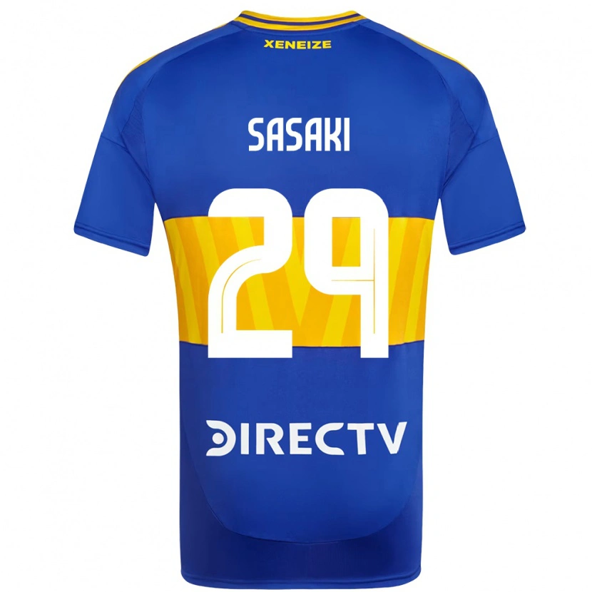 Danxen Niño Camiseta Yuria Sasaki #29 Azul Real Amarillo 1ª Equipación 2025/26 La Camisa