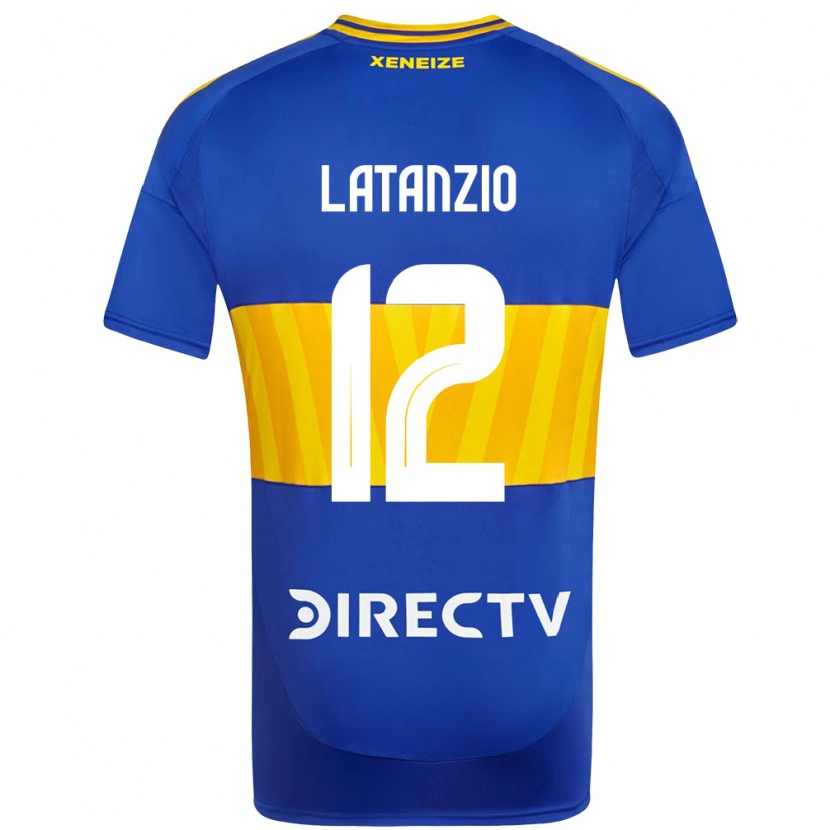 Danxen Niño Camiseta Florencia Latanzio #12 Azul Real Amarillo 1ª Equipación 2025/26 La Camisa