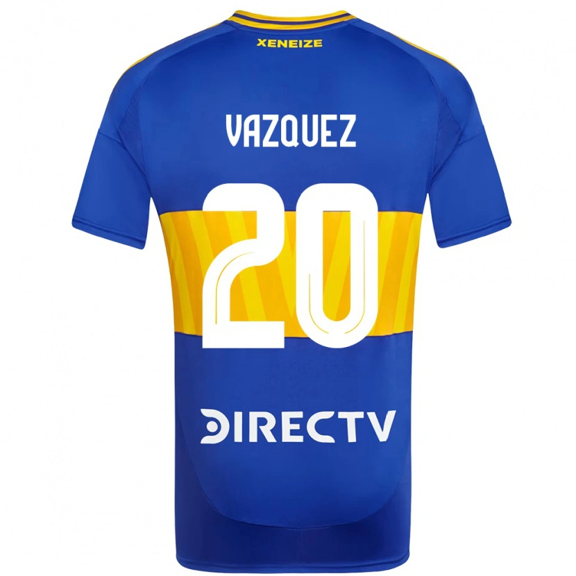 Danxen Niño Camiseta Constanza Vazquez #20 Azul Real Amarillo 1ª Equipación 2025/26 La Camisa
