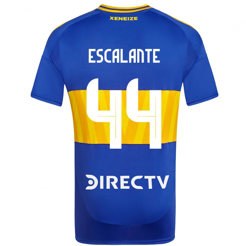Danxen Niño Camiseta Israel Escalante #44 Azul Real Amarillo 1ª Equipación 2025/26 La Camisa