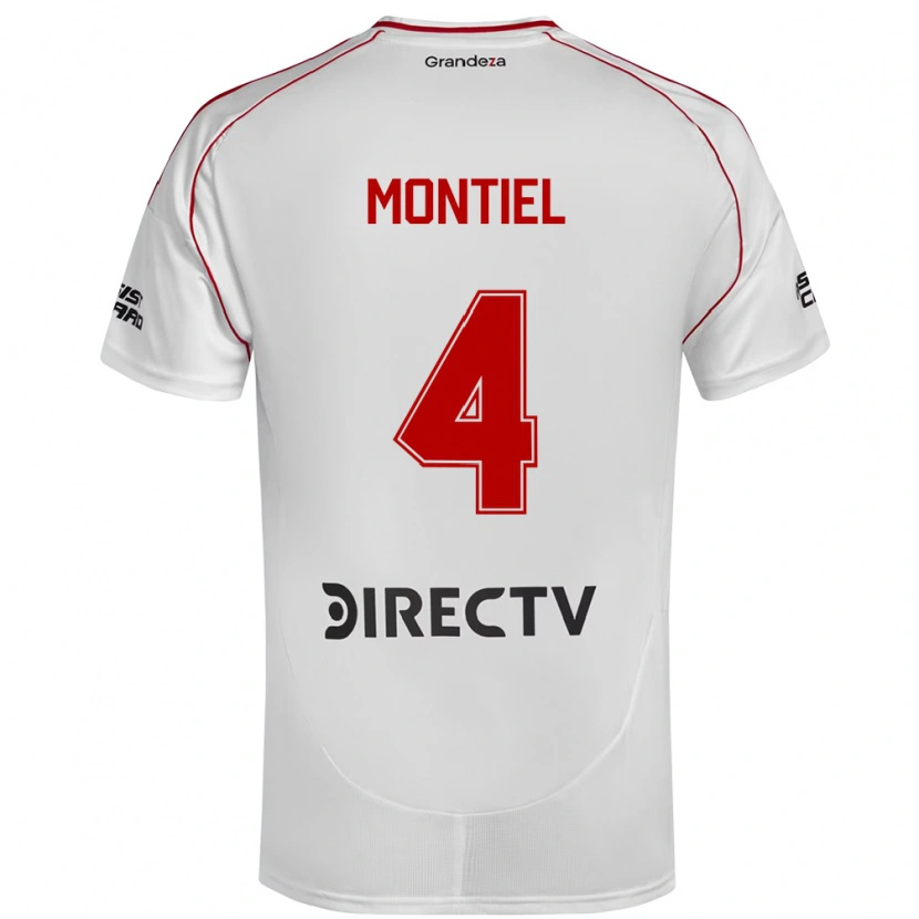Danxen Niño Camiseta Gonzalo Montiel #4 Borgoña Magenta 1ª Equipación 2025/26 La Camisa