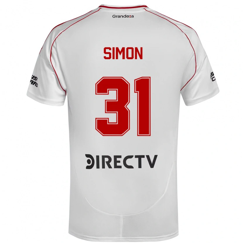 Danxen Niño Camiseta Santiago Simón #31 Borgoña Magenta 1ª Equipación 2025/26 La Camisa