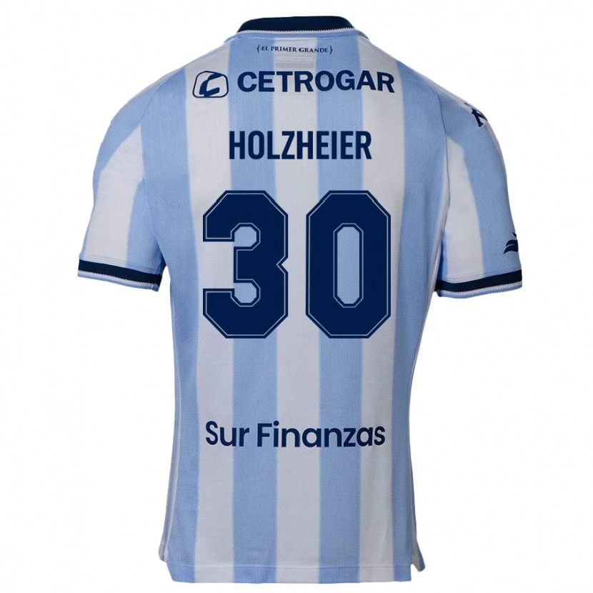 Danxen Niño Camiseta Agostina Holzheier #30 Azul Celeste 1ª Equipación 2025/26 La Camisa