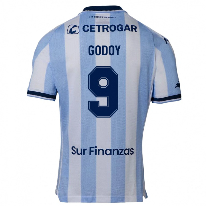 Danxen Niño Camiseta Santiago Godoy #9 Azul Celeste 1ª Equipación 2025/26 La Camisa