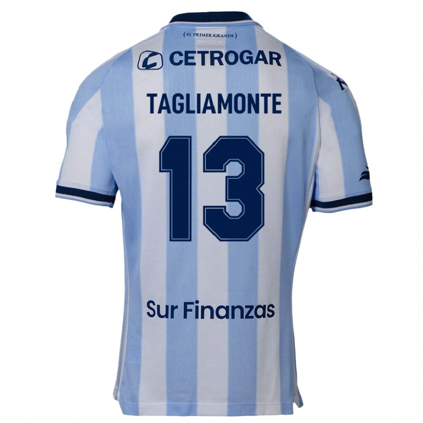 Danxen Niño Camiseta Matias Tagliamonte #13 Azul Celeste 1ª Equipación 2025/26 La Camisa