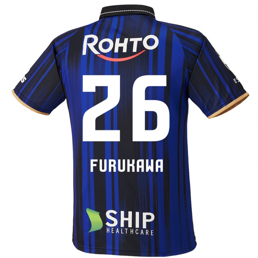 Danxen Niño Camiseta Kanta Furukawa #26 Blanco Azul Negro 1ª Equipación 2025/26 La Camisa