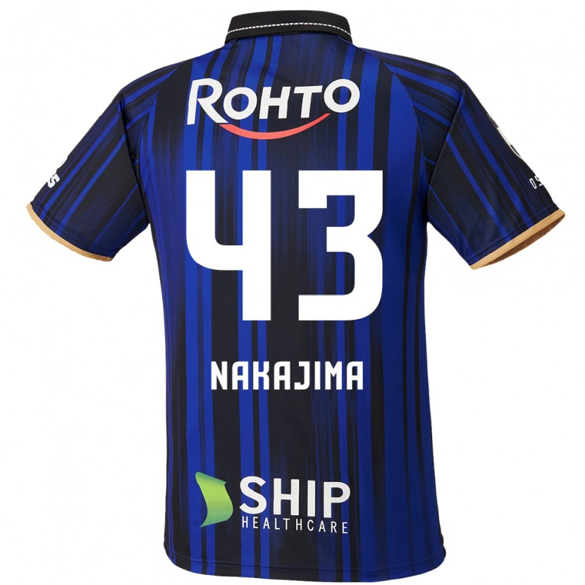 Danxen Niño Camiseta Yugo Nakajima #43 Blanco Azul Negro 1ª Equipación 2025/26 La Camisa