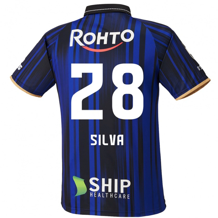 Danxen Niño Camiseta Wellington Silva #28 Blanco Azul Negro 1ª Equipación 2025/26 La Camisa