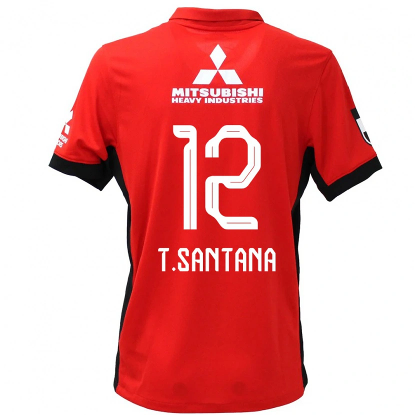 Danxen Niño Camiseta Thiago #12 Blanco Negro 1ª Equipación 2025/26 La Camisa