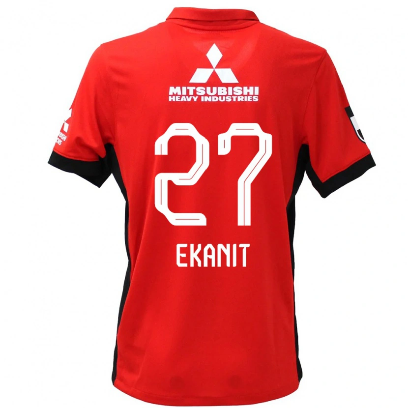 Danxen Niño Camiseta Ekanit Panya #27 Blanco Negro 1ª Equipación 2025/26 La Camisa