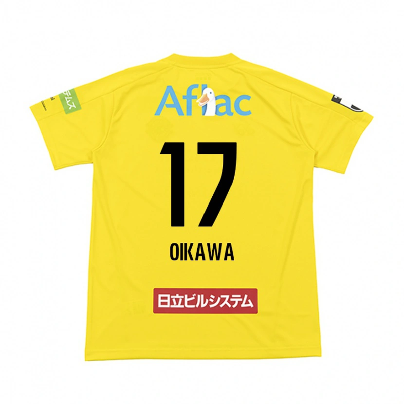 Danxen Niño Camiseta Koki Oikawa #17 Negro Amarillo 1ª Equipación 2025/26 La Camisa