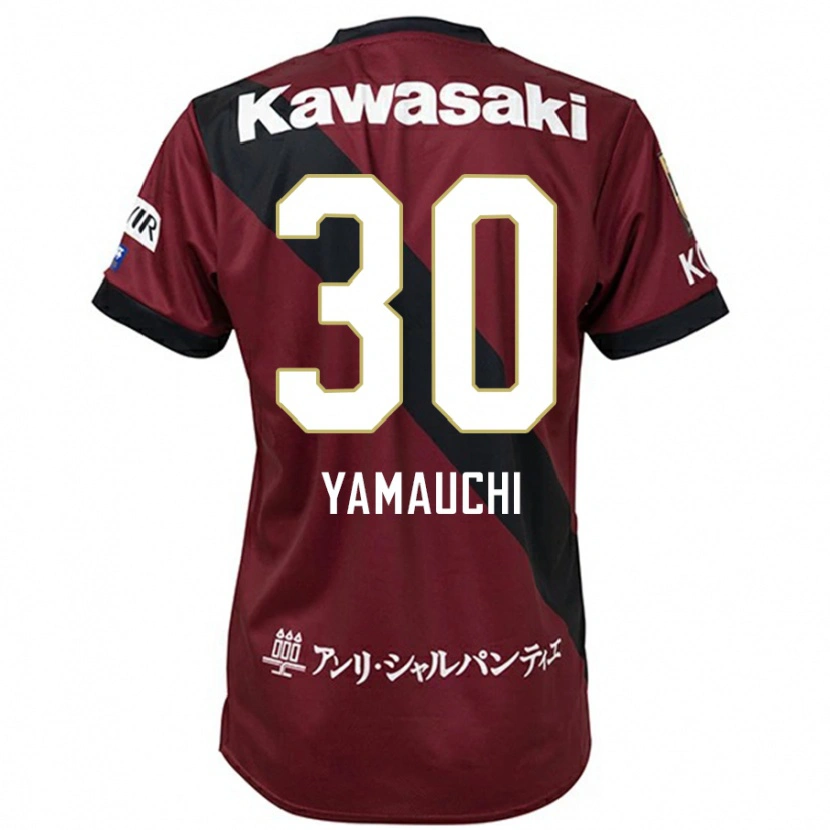 Danxen Niño Camiseta Kakeru Yamauchi #30 Blanco Negro 1ª Equipación 2025/26 La Camisa