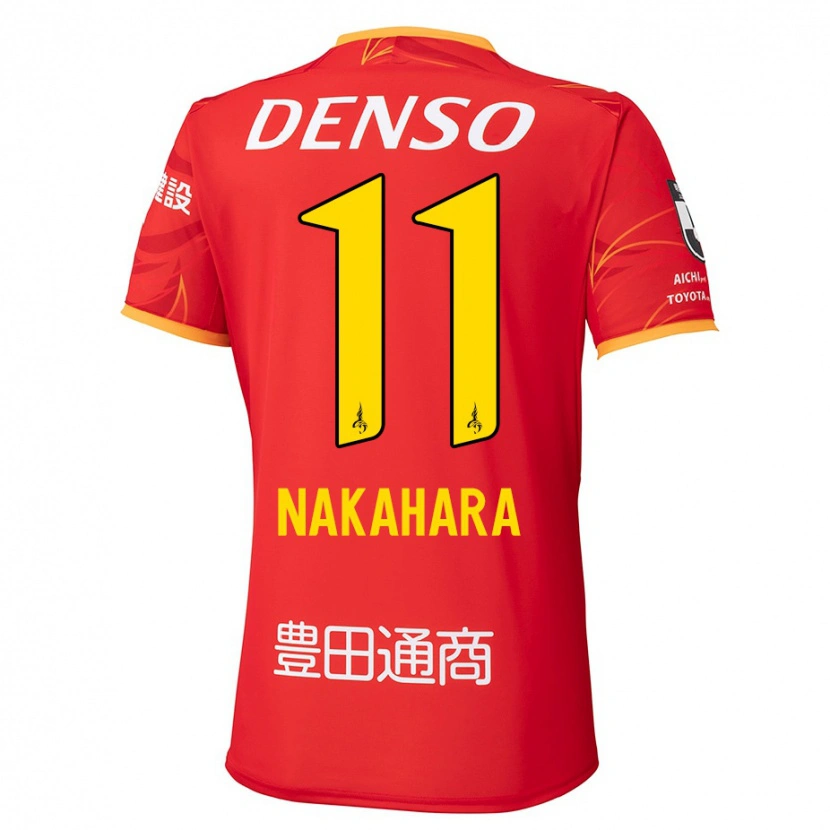Danxen Niño Camiseta Sora Nakahara #11 Blanco Rojo 1ª Equipación 2025/26 La Camisa
