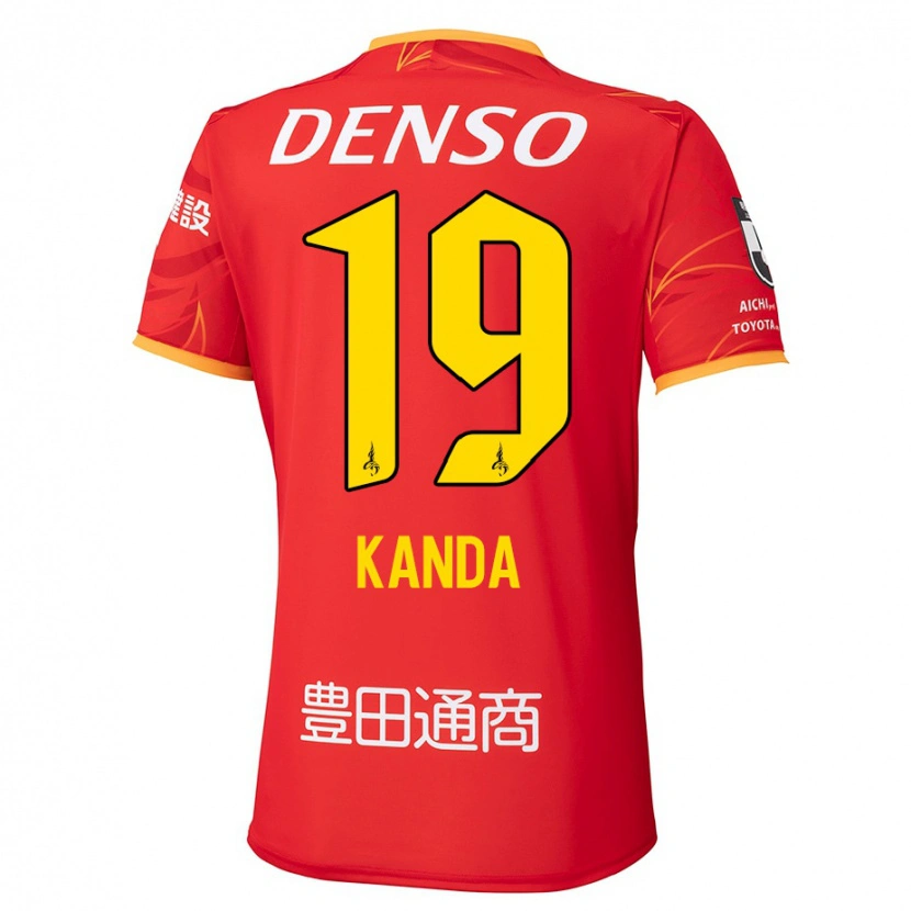 Danxen Niño Camiseta Ryu Kanda #19 Blanco Rojo 1ª Equipación 2025/26 La Camisa