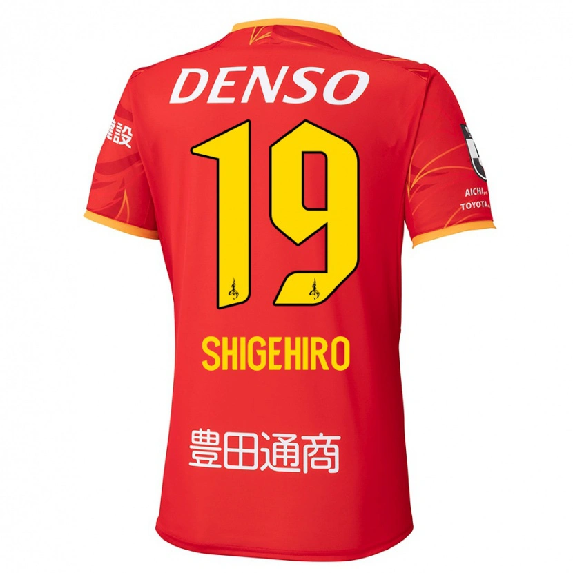 Danxen Niño Camiseta Takuya Shigehiro #19 Blanco Rojo 1ª Equipación 2025/26 La Camisa