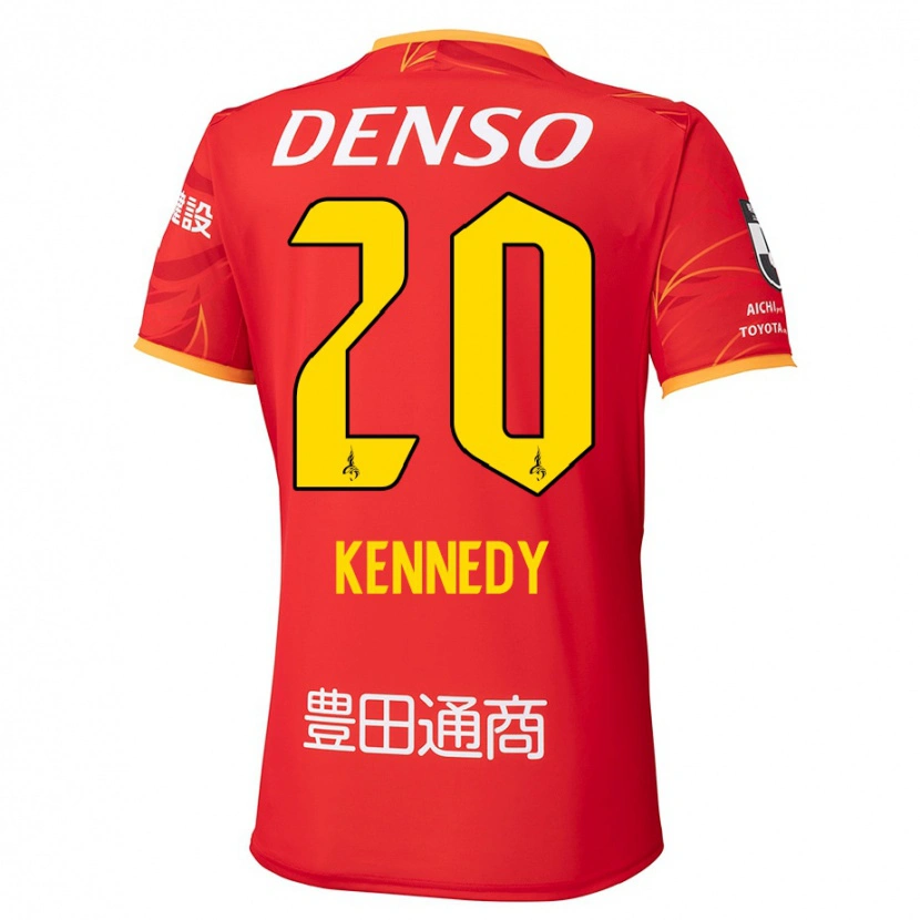 Danxen Niño Camiseta Kennedy Egbus Mikuni #20 Blanco Rojo 1ª Equipación 2025/26 La Camisa