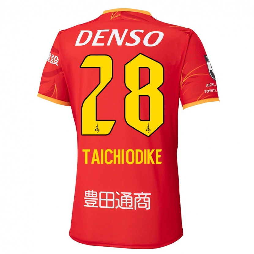 Danxen Niño Camiseta Chisom Taichi Odike #28 Blanco Rojo 1ª Equipación 2025/26 La Camisa