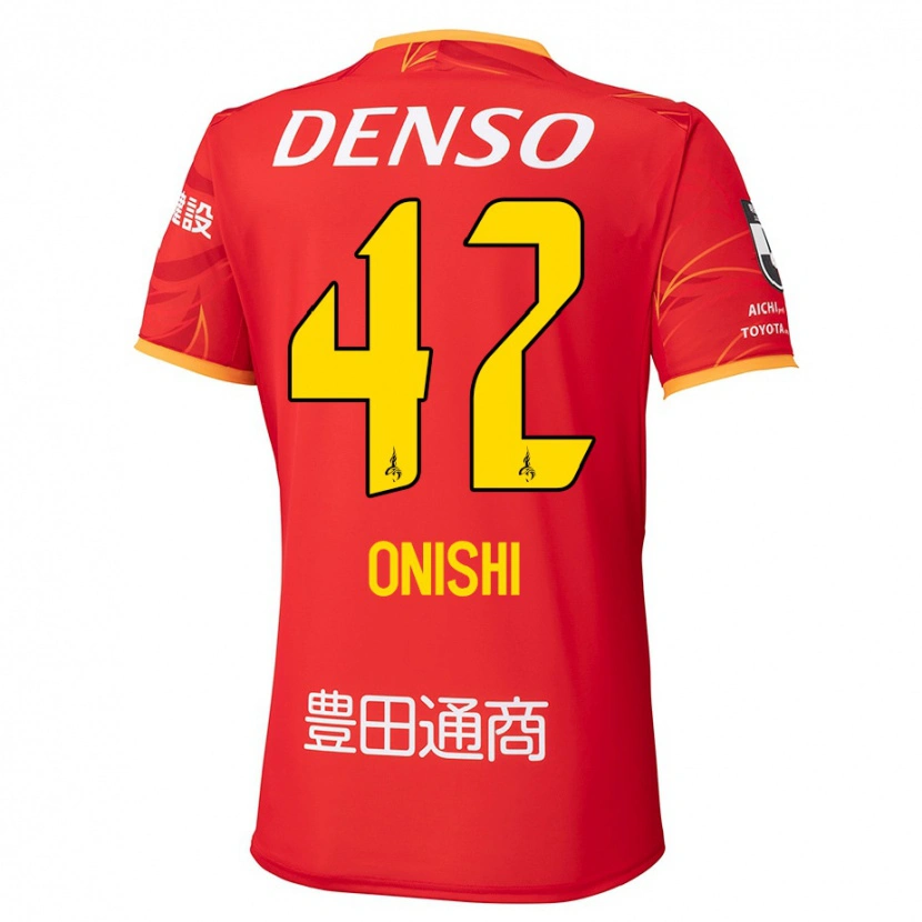 Danxen Niño Camiseta Ritsu Onishi #42 Blanco Rojo 1ª Equipación 2025/26 La Camisa