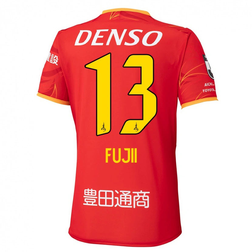 Danxen Niño Camiseta Haruya Fujii #13 Blanco Rojo 1ª Equipación 2025/26 La Camisa